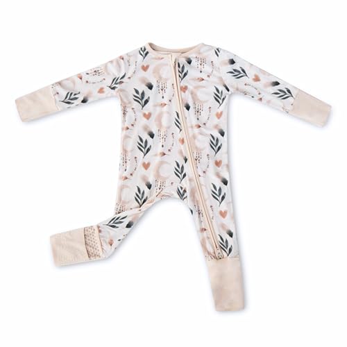 Image of ITSY BITSY BOUTIQUE Viscose Bamboo Baby Pajamas - Boys and Girls Footie Sleeper Convertible 2-Way Zipper Sleeper
