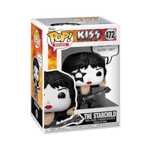 Funko Pop! Sayings: The Starchild - (R&R All Night) - Kiss - Figura de Vinilo Coleccionable - Idea de Regalo - Mercancia Oficial - Juguetes para Niños y Adultos - Music Fans