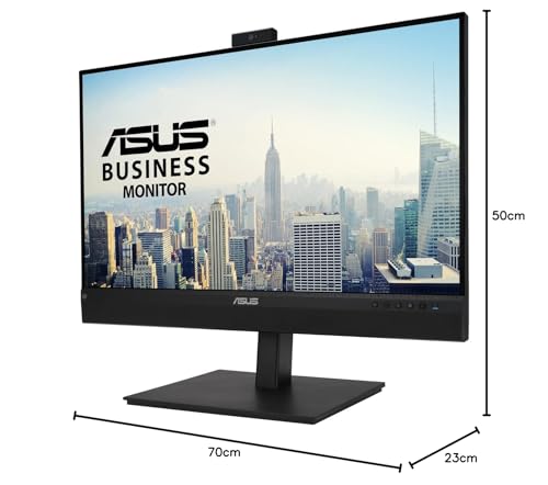 BE27ACSBK Monitor 27”, WQHD (2560x1440), IPS, Frameless, Webcam FullHD Integrata, Microfono Ai Noise Canceling, USB-C, Speaker Integrati, Design Ergonomico, Eye Care, Riduzione Luce Blu, Nero - Monitor - Immagine 8
