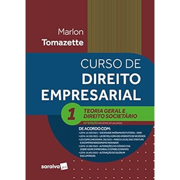 Capa do livro Curso de Direito Empresarial Volume 1 - Teoria Geral E Direito Societário - 14ª edição 2023