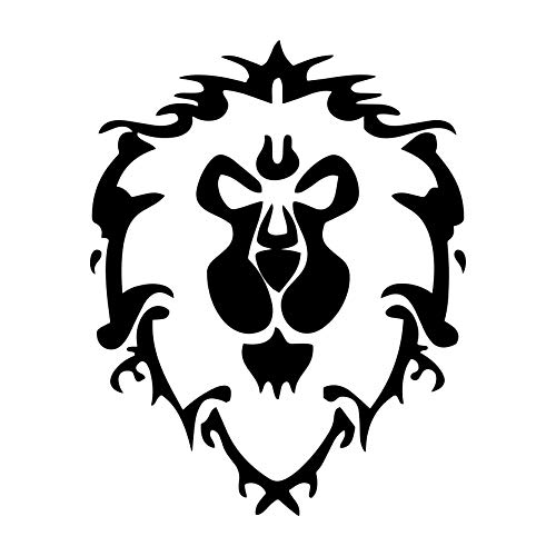 Gamer Decals, World Of Warcraft Alliance Sticker, World Of Warcraft Inspired Decor, WOW Decals