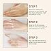 OUPEICHARM Milk Honey Peel Off Hand Wax for Women Moisturizing Hydrating Hand Masks Nourishing Exfoliating Hand Film Hands Care Soft 110g