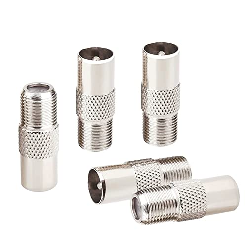 Adaptateur F femelle pour réparer une connexion antenne TV coaxial mâle