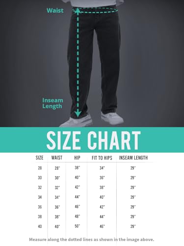 Image of The Souled Store Baggy-Fit Denim: Men and Boys Zip Fly Washed Cotton Spandex Lightweight Durable Everyday Streetwear Baggy Fit Jeans