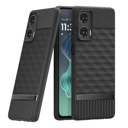 Image of Shockproof Case for Motorola Moto G35 5G | Full Camera Protection | TPU Flexible Back Cover for Motorola Moto G35 5G (Matte Black)