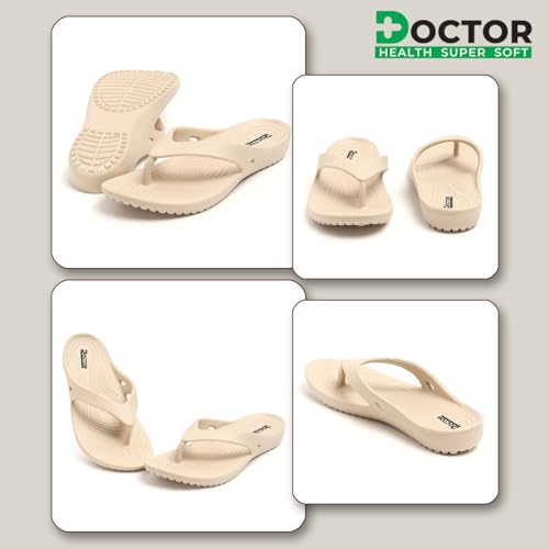 Image of DOCTOR HEALTH SUPER SOFT Women Lightweight EVA Flip Flops | Soft Cushioned Anti-Slip Slippers | Comfortable Casual Sandals for Indoor Outdoor Everyday Wear