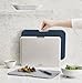 Joseph Joseph Nest Large 3-Piece Color coded Cutting Board Set with Storage Stand, Large - Grey