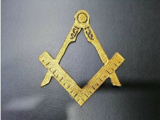 Masonic Regalia MM/WM Mason Apron Hard Case/Briefcase with Yellow Compass (Leather, HALF CASE)3