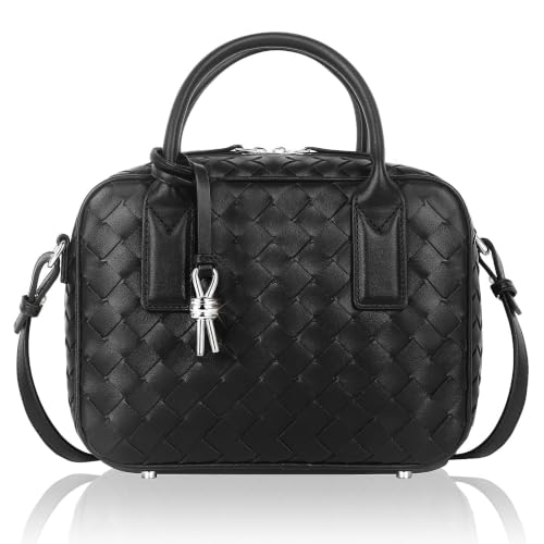 Goinsound Woven Top Handle Bag