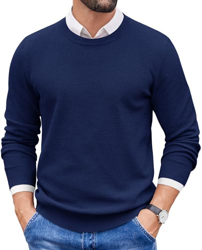 Pull à col rond homme manches longues idéal pour le bureau