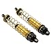 2Pcs RC Shock Absorber, 115mm / 4.5in Oil Pressure Adjustable Assembled RC Damper Set with Springs for Axial SCX10 90046 AXI03007 1/10 RC Crawler Car(Glod)