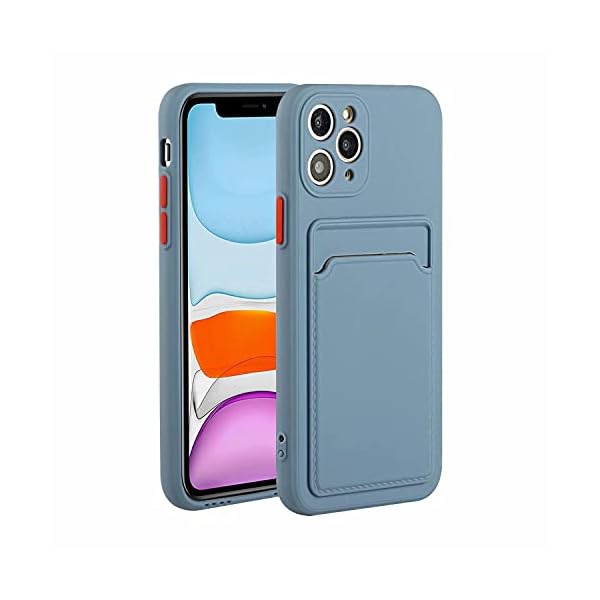 Lijc Hoesje voor iphone 11 Pro Max [Screenprotector] met Kaartsleuf Beschermhoes Ultradunne Flexibele Zachte Siliconen…