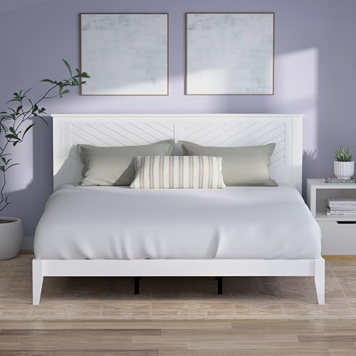 ComfIQ Serene King Wood Bed Platform
