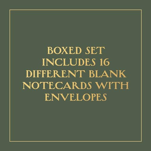 Image of Gilded Notecards - 16 Foil-Stamped Notecards & Envelopes