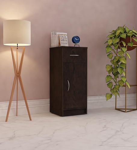 Image of Nest Multipurpose Storage Unit | Engineered Wood | Free-Standing Cabinet | Dark Wenge Finish | Spacious & Durable | Easy Knock-Down Assembly