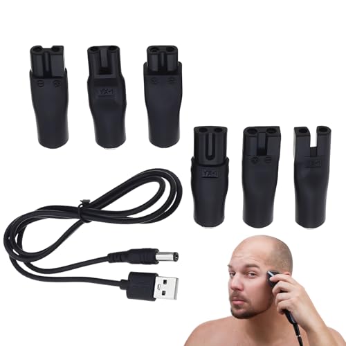 Lot de 7 chargeurs de rasoir 5 V avec câble d'alimentation USB, câble de charge pour une variété de tondeuses électriques, tondeuses à barbe, rasoirs,...