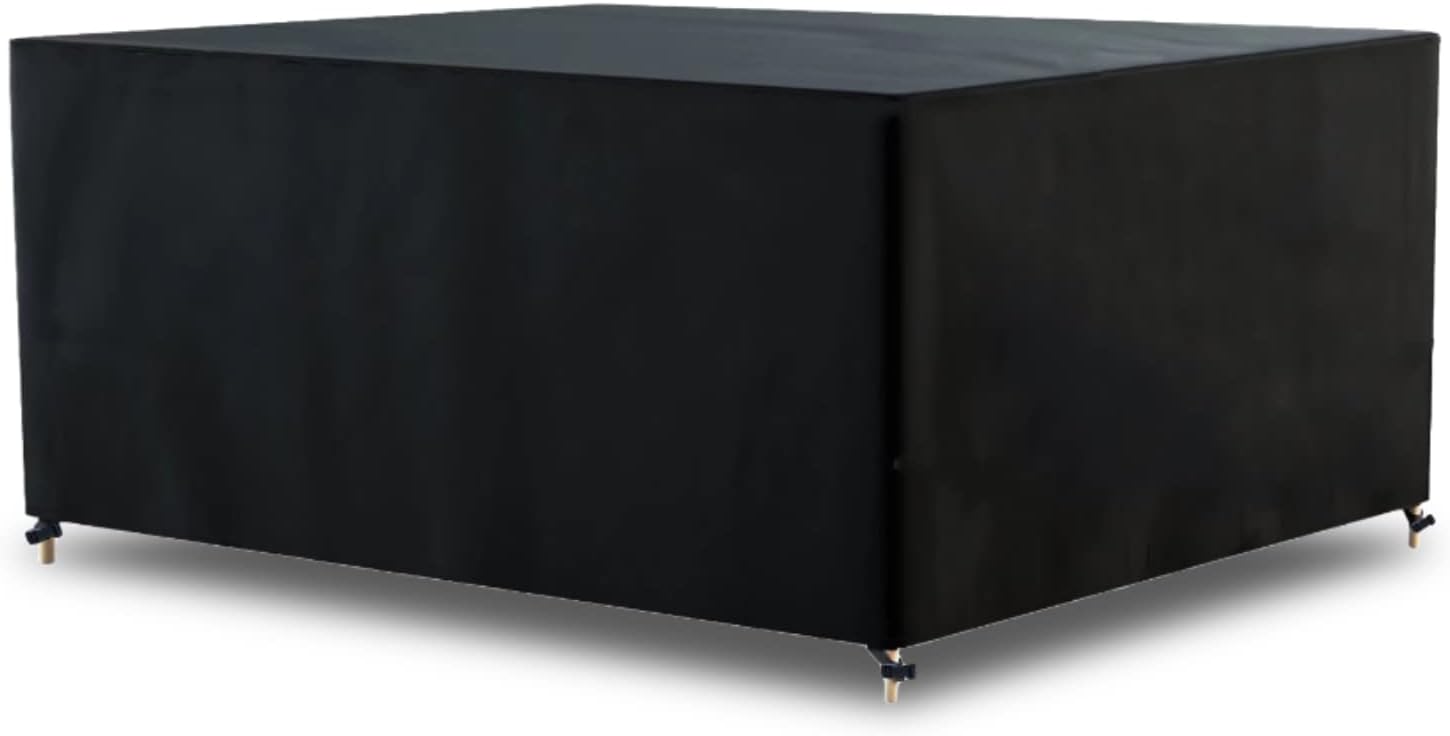 AWNIC Outdoor Table Covers, Garden Furniture Sectional Covers Waterproof for 2-Seater Sofa Coffe Table Tear Resistant Oxford 245X145X71cm