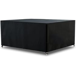 AWNIC Funda para Mesa Exterior Impermeable, Funda Protectora Muebles de Jardín, Funda para Sofa de Jardín, 420D Oxford Resistente a los Rayos UV y a los Desgarros 210X120X71cm