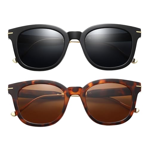 Retro Polarized Sunglasses for Women Men UV Protection Womens Mens Stylish Shades