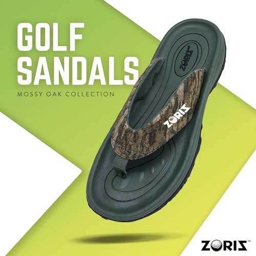 ZORIZ Mossy Oak Golf Sandals for Women and Men, Thong Flip Flops With Removable Spikes, Golf Footwear With Deeper Heel Cup and Higher Sidewalls for Comfort3