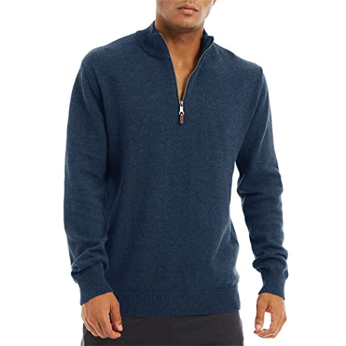 Pull thermique homme chaud rouge vin M avec zip 1/4 - 2
