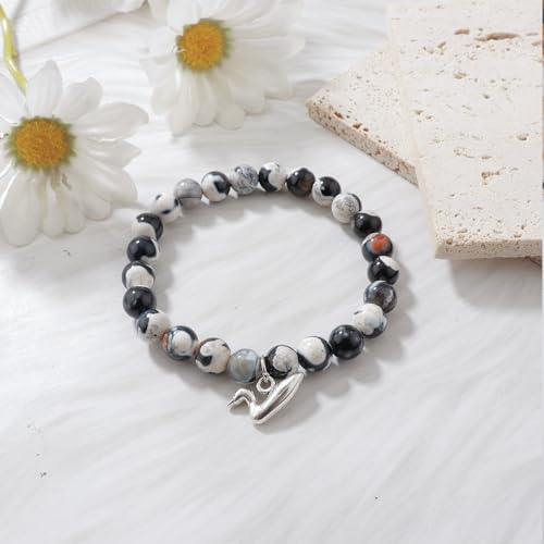 Loon Bracelet Loon Charm Black Agate Bracelet Loon Bracelet Loon Bird Lover Bird3