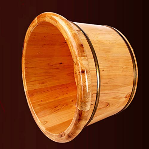 Spa de pies barril de madera para remojar pies miniatura 4
