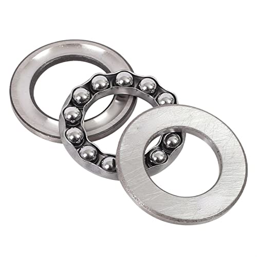 Thrust Ball Bearing 8200 Series - Precision Engineered, Hardened Steel, Sealed for Heavy Duty Loads(8201 Size 12 28 11)