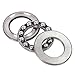 Thrust Ball Bearing 8200 Series - Precision Engineered, Hardened Steel, Sealed for Heavy Duty Loads(8201 Size 12 28 11)