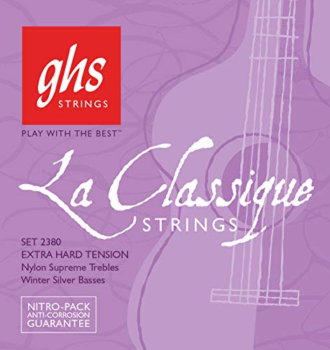 GHS 2390 La Classique Smooth Wound Supreme Classical Guitar String Set
