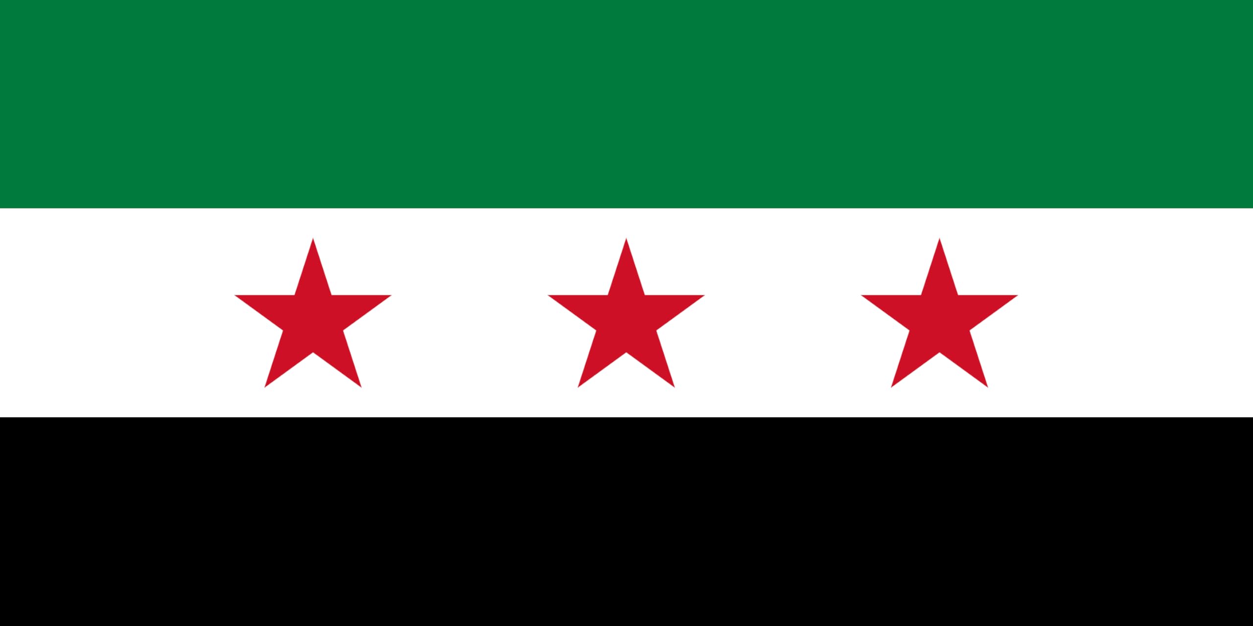Syrien 3 Stern Flagge mit Messing-Ösen 150x90cm - Wetterfeste Fahne für Fahnenmast Extra Groß Breit Lang XL XXL