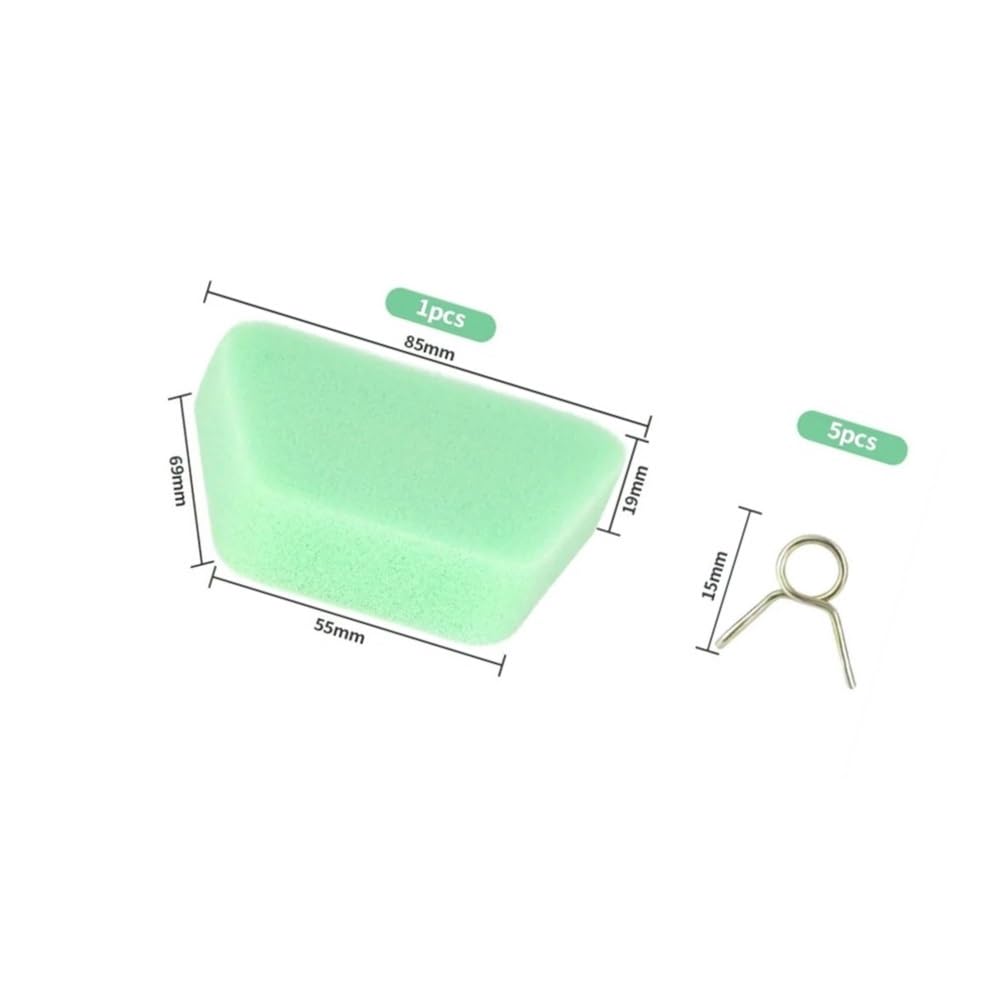 Kit de 20 Abrazaderas for Manguera de Filtro de Combustible (2x3,5 mm, 2,5x5 mm, 3x5 mm, 3x6 mm). Compatible con Piezas for cortacésped y Herramientas de jardín.