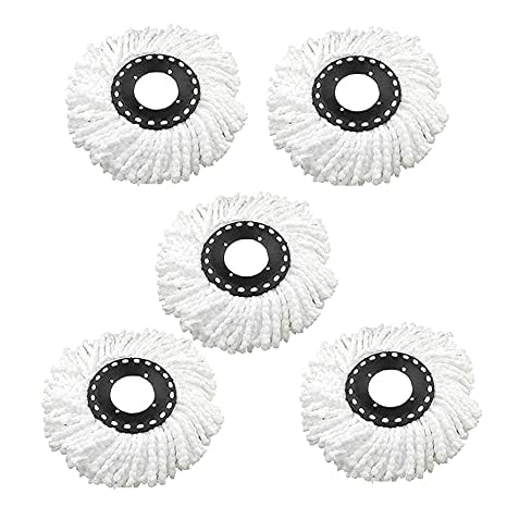Mop Refill for Hurricane Magic 360° Spin mop Microfiber Mop Head Replacement - Round -(Pack of 5) (B0CM9K3DPL) Amazon Price History, Amazon Price Tracker
