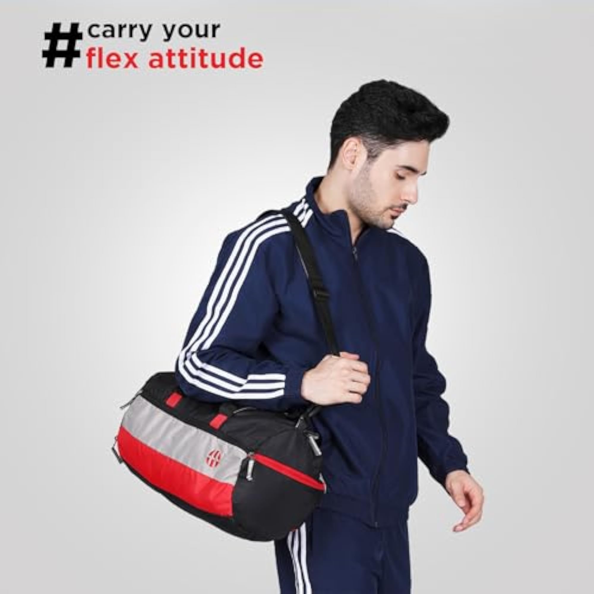 Trinity 28L Water Resistant Sports Duffel Gym Bag for Men & Women