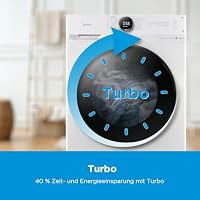 Midea 9 kg Waschmaschine Energieeffizienzklasse A weiß MF200W90WB-14A – Ansicht 3
