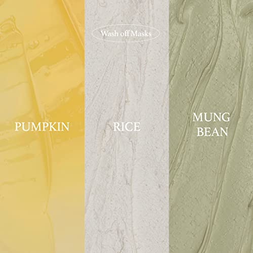 House Of Dohwa - Wash Off Facial Mask (Rice, Mung Bean, Pumpkin) - Product Of Korea #TOP6