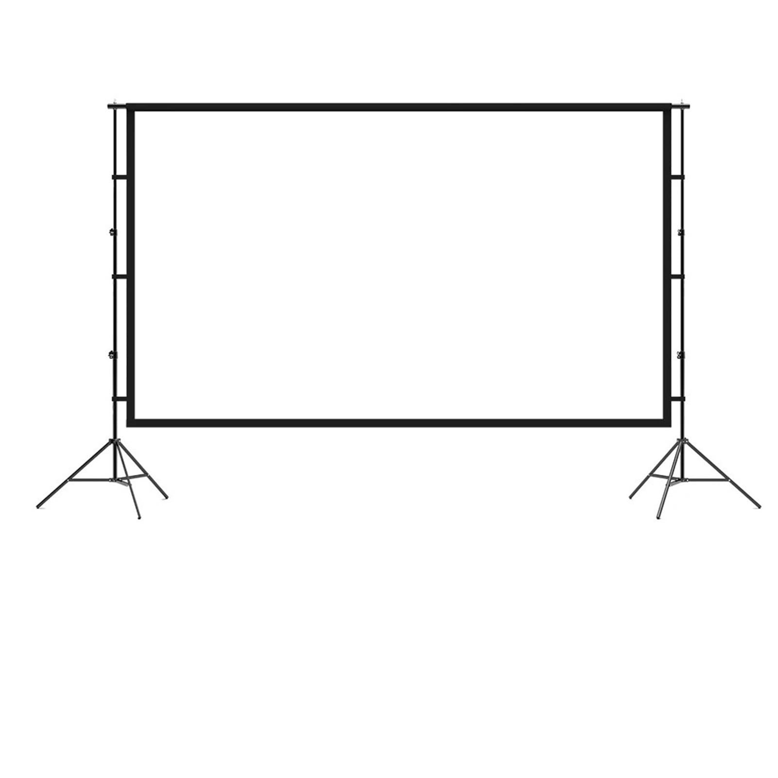Ekrany projekcyjne Ekran projektora ze stojakiem Kino domowe 100 120 150-calowy ekran projekcyjny HD z torbą do noszenia Ekran(150 inch)