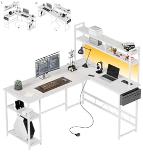 Flamaker Gaming Tisch L Form Eckschreibtisch