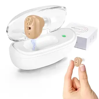 Rechargeable Hearing Amplifier for Seniors & Adults with Volume Control and Noise Cancelling