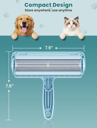 Image of DELOMO Pet Hair Remover Roller, Reusable Lint Roller for Dog and Cat Hair