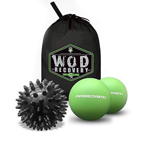 Wod Recovery Rx Massage Ball Set For Myofascial Trigger Point Release & Deep Tissue Massage- Soft Pressure, Therapeutic Muscle And Pain Relief - Set Of 3 W/Bag #TOP27