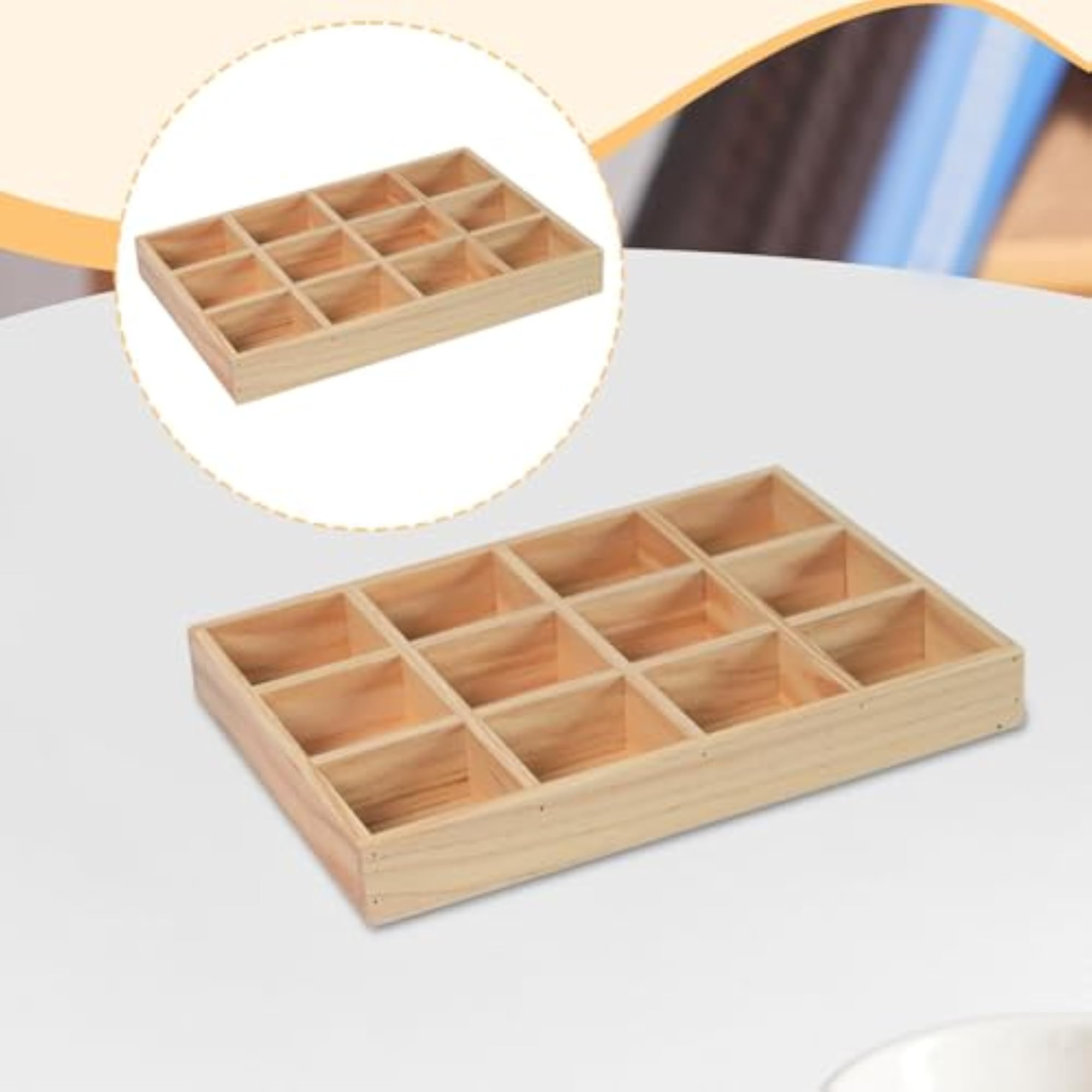 Wooden Jewelry Storage Tray for Small Plants