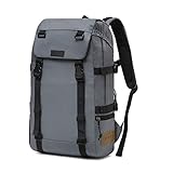 Travel Backpack for Men,Vaschy Fashion School Backpack College Bookbag for Teens w Laptop Sleeve Gray