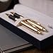 Dayspring Pens - Personalized Monroe 18 Karat Gold Plated Gift Pen and Pencil Set. Custom Engraved with Your Name, Great Gift for Man or Woman with Real Gold Plating. Gifting Case Included.