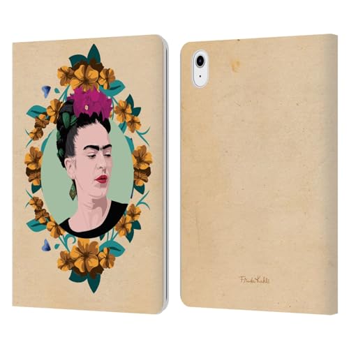 Étui portefeuille Frida Kahlo pour iPad Air 11 en cuir violet protégeant votre tablette