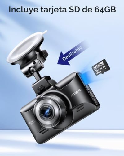 Dash CAM coche de 170° gran angular AZDOME con conectividad WiFi 5