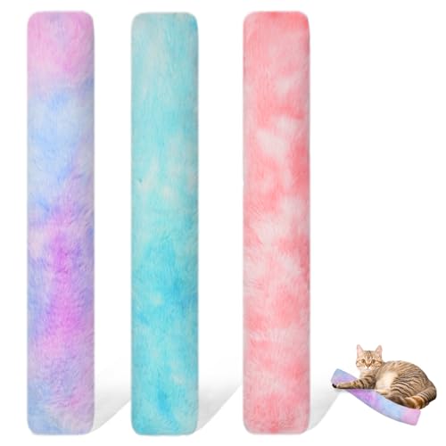 3 Stück Weiches Katzenspielzeug Katzenminze, Katzenminze Polster Spielzeug, Katzenkissen Langlebiges Plüsch Baldrian Kissen, Interaktives Katzen...