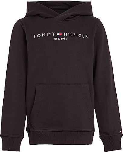 Tommy Hilfiger Kinder Unisex Hoodie Essential mit Kapuze, Schwarz (Black),...