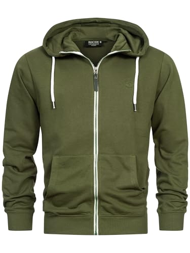 Indicode Herren INChristos Sweatjacke mit Kapuze und Reißverschluss |...