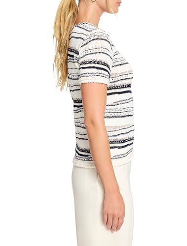 NIC+ZOE Women's Shoreline Mix Knit Tee3